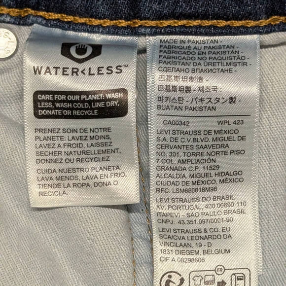 Levi's 505 Regular Fit Jeans, Blue, Size 34W 34L - Picture 11 of 11